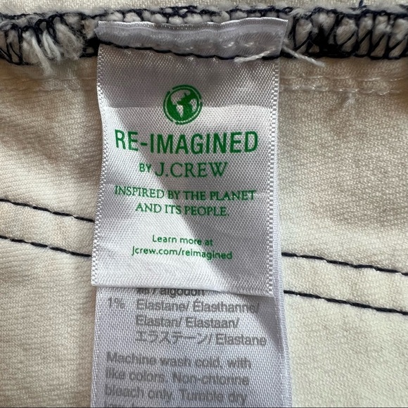J. Crew Denim Whitewash Button Front Skirt Size 27 - Picture 7 of 8